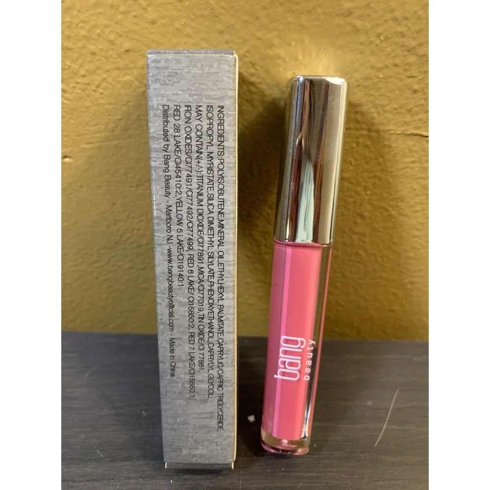 Bang Beauty Lip Gloss ROSIE‎ 0.1 oz Full Size Brand New In Box
